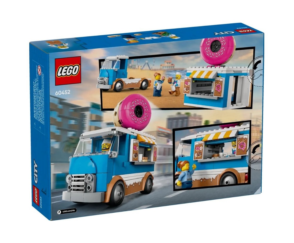 【LEGO 樂高】磚星球〡 60452 城市系列 甜甜圈車 Donut Truck