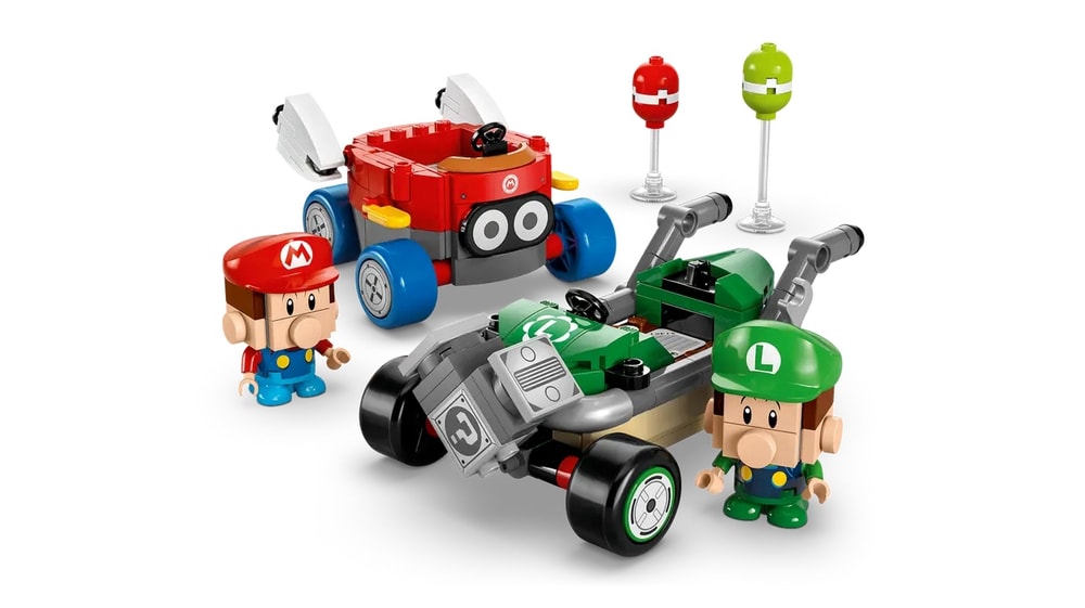 【LEGO 樂高】磚星球〡 72034 瑪莉歐系列 瑪利歐賽車-瑪利歐寶寶vs路易吉寶寶 Mario Kart™ – Baby Mario vs. Baby Luigi