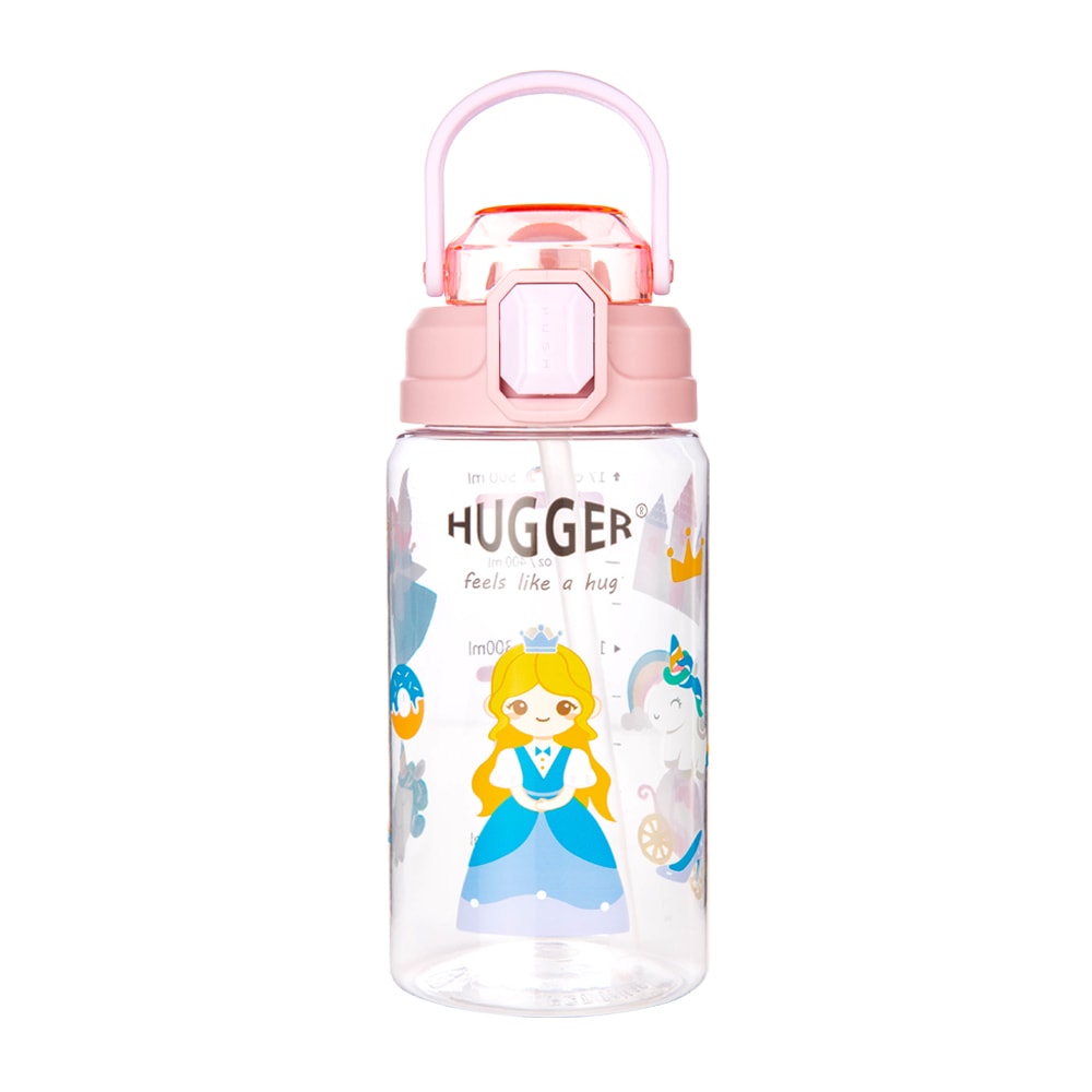 【HUGGER】彈蓋吸管水壺 550ml 亮麗公主