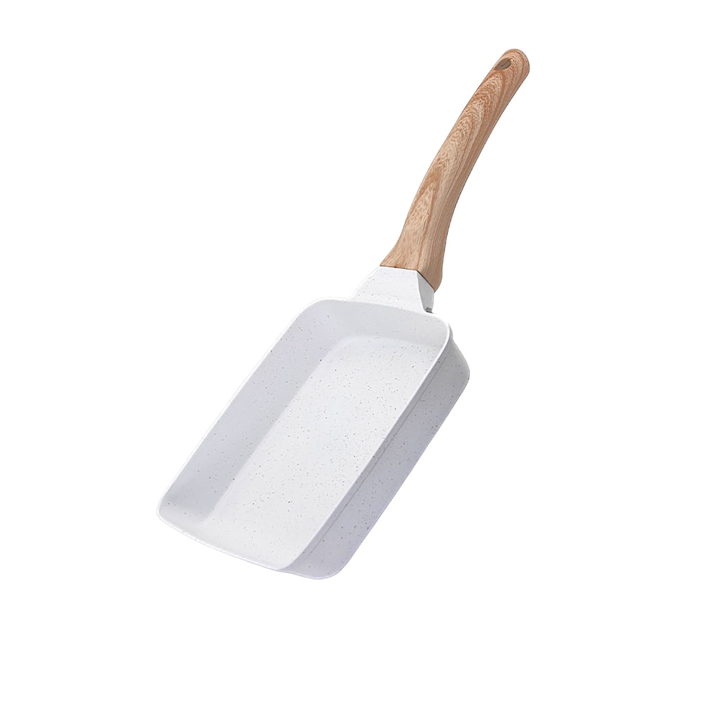 【生活采家】不沾玉子燒鍋早餐鍋 18cm 淺米白