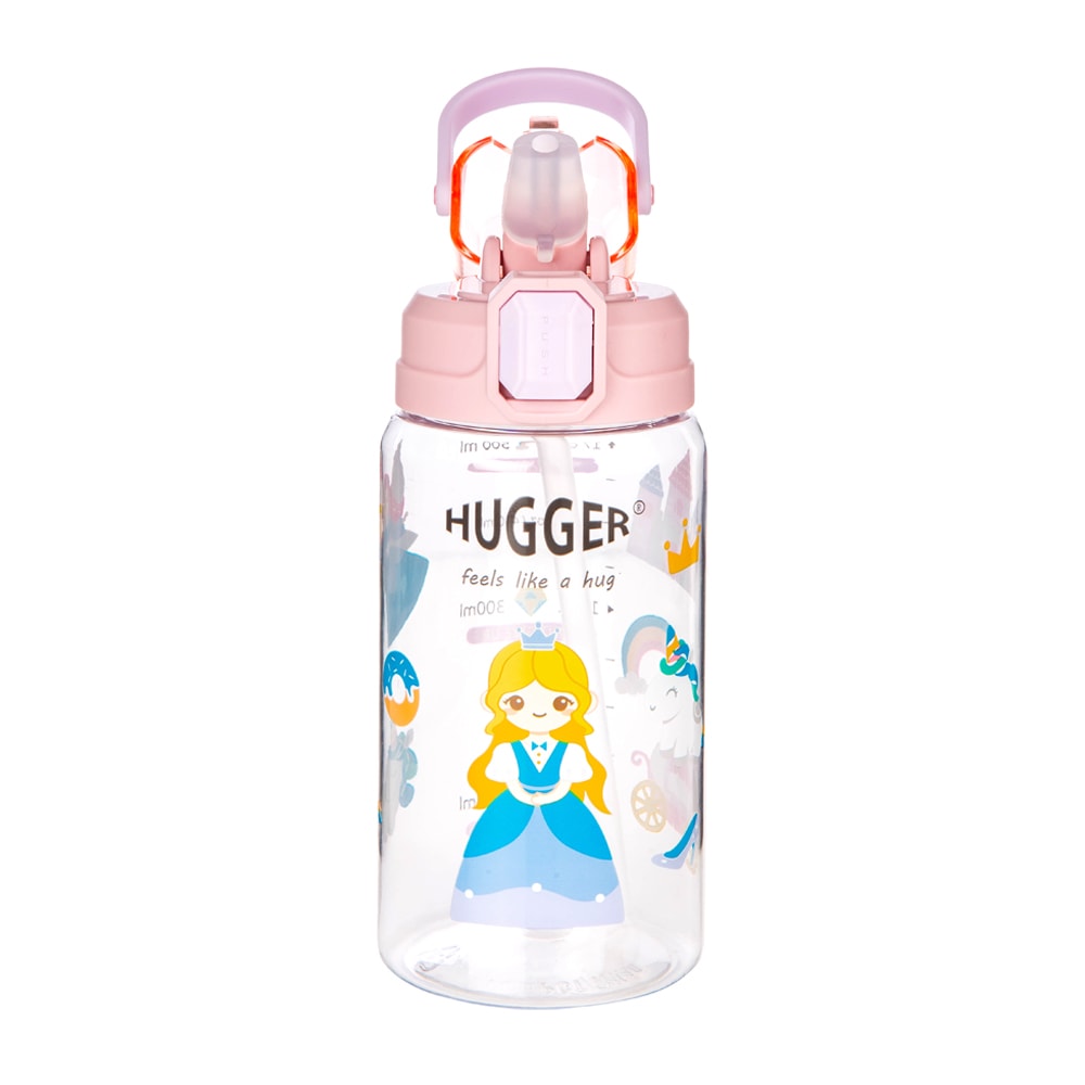 【HUGGER】彈蓋吸管水壺 550ml 亮麗公主