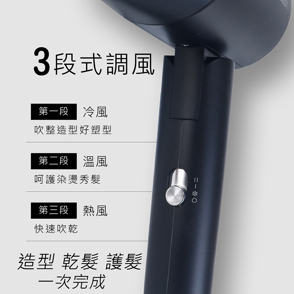 【AWSON 歐森】1000W輕量可折疊式負離子吹風機(AW-2503)風量大/1.2億負離子