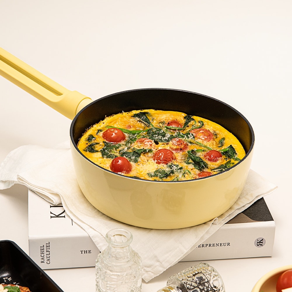 【Dr.HOWS】NEO 炒鍋(20cm/附鍋鏟)-黃