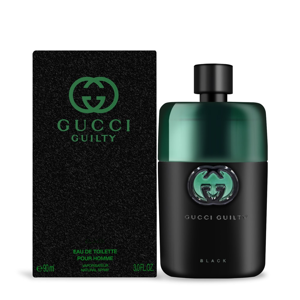 【GUCCI 古馳】Guilty Black 罪愛夜男性淡香水(90ml) EDT-專櫃公司貨