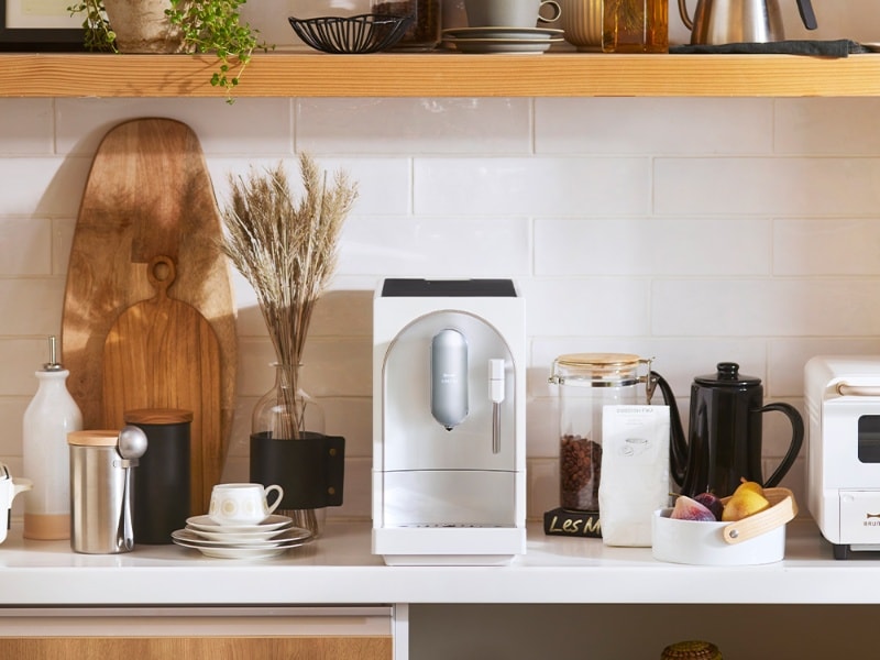 【BRUNO】BOE121-WH-KE 全自動義式咖啡機 可製奶泡 窄身設計 台灣公司貨