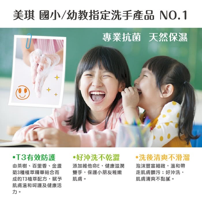 【美琪】T3抗菌洗手慕斯3785ml*8瓶
