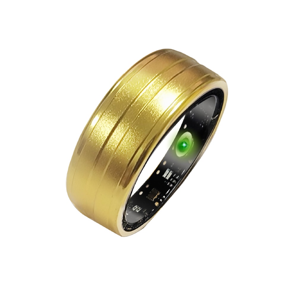 【Ergotech 人因科技】人因 SR10 心率血氧計步藍牙智慧戒指澄黃金