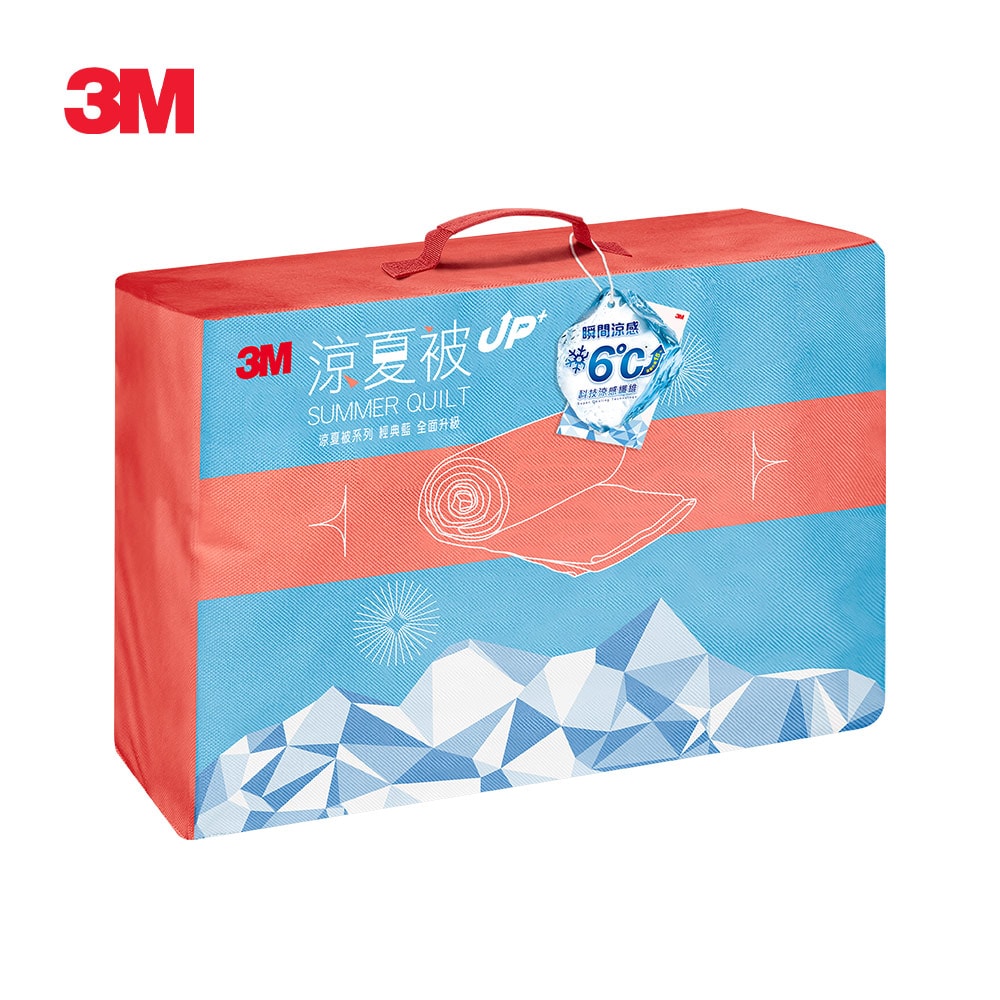 【3M】升級版可水洗防蹣涼夏被-經典藍(雙人6x7)