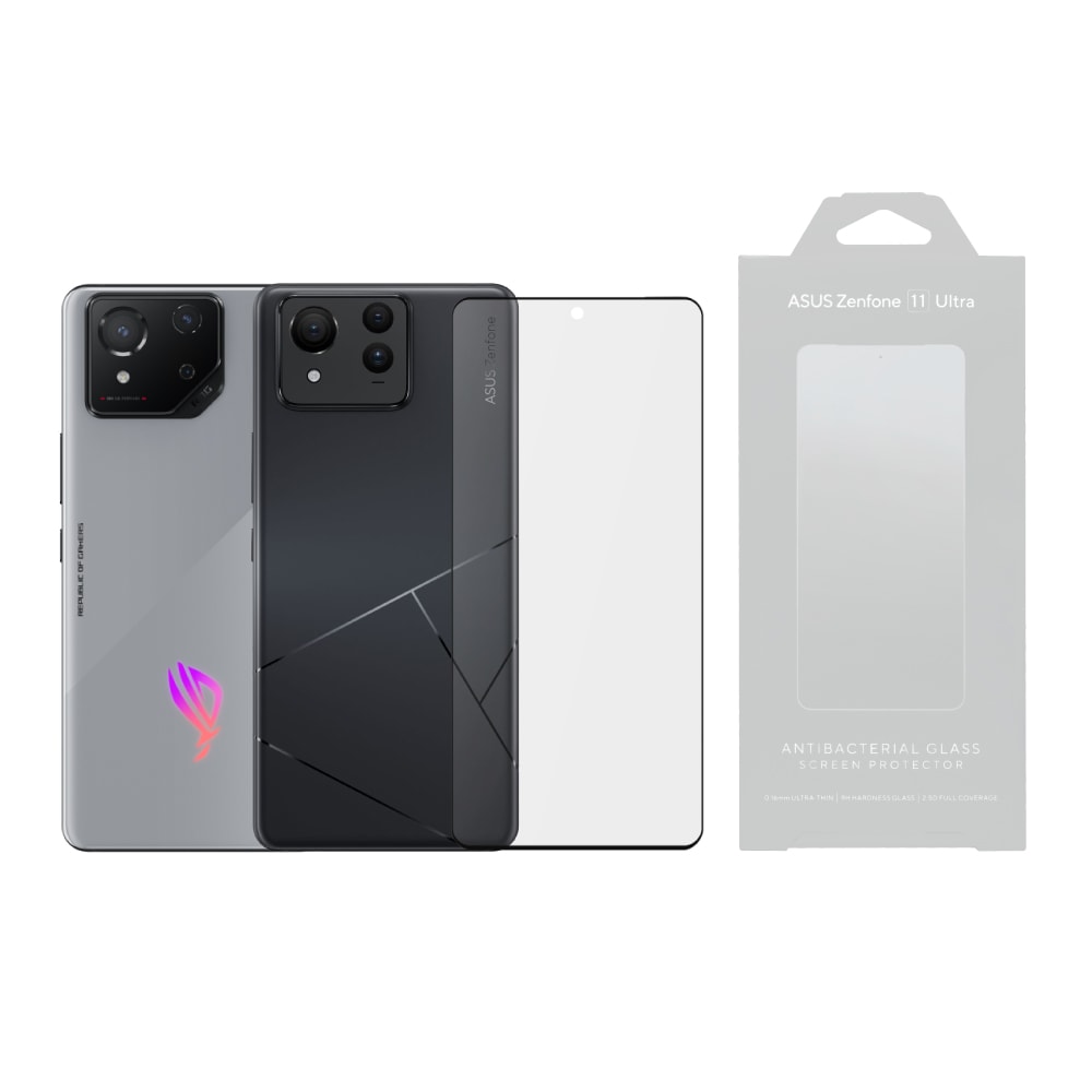 【ASUS 華碩】原廠 ROG Phone 8系列 / Zenfone 11 Ultra 抗菌玻璃保護貼 (AY2402)