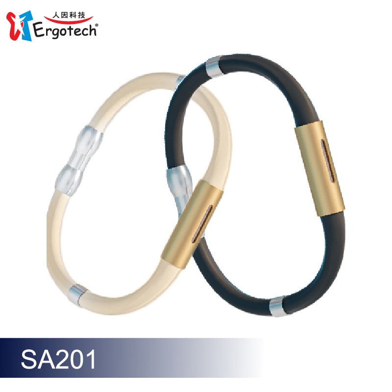 【Ergotech 人因科技】人因 Anion 負離子能量防靜電手環 黑色/奶茶