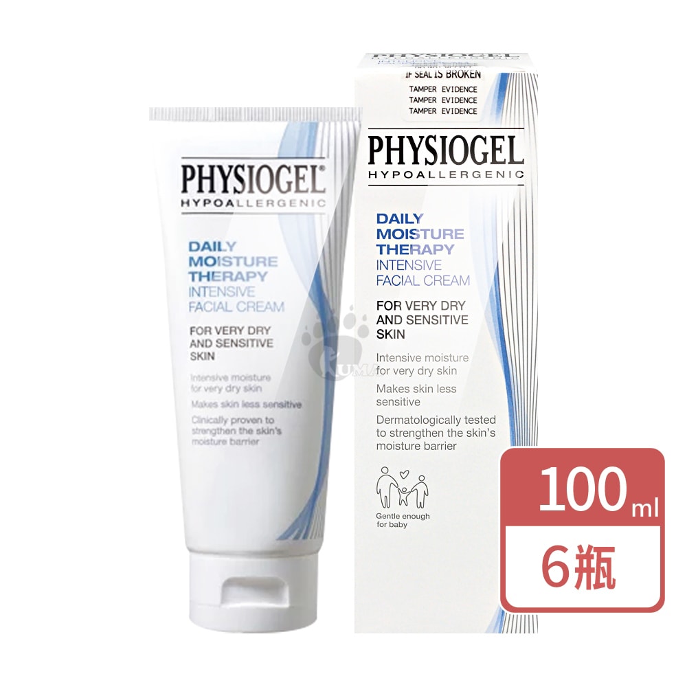 【PHYSIOGEL 潔美淨】層脂質高效滋潤乳霜 100ml/6瓶
