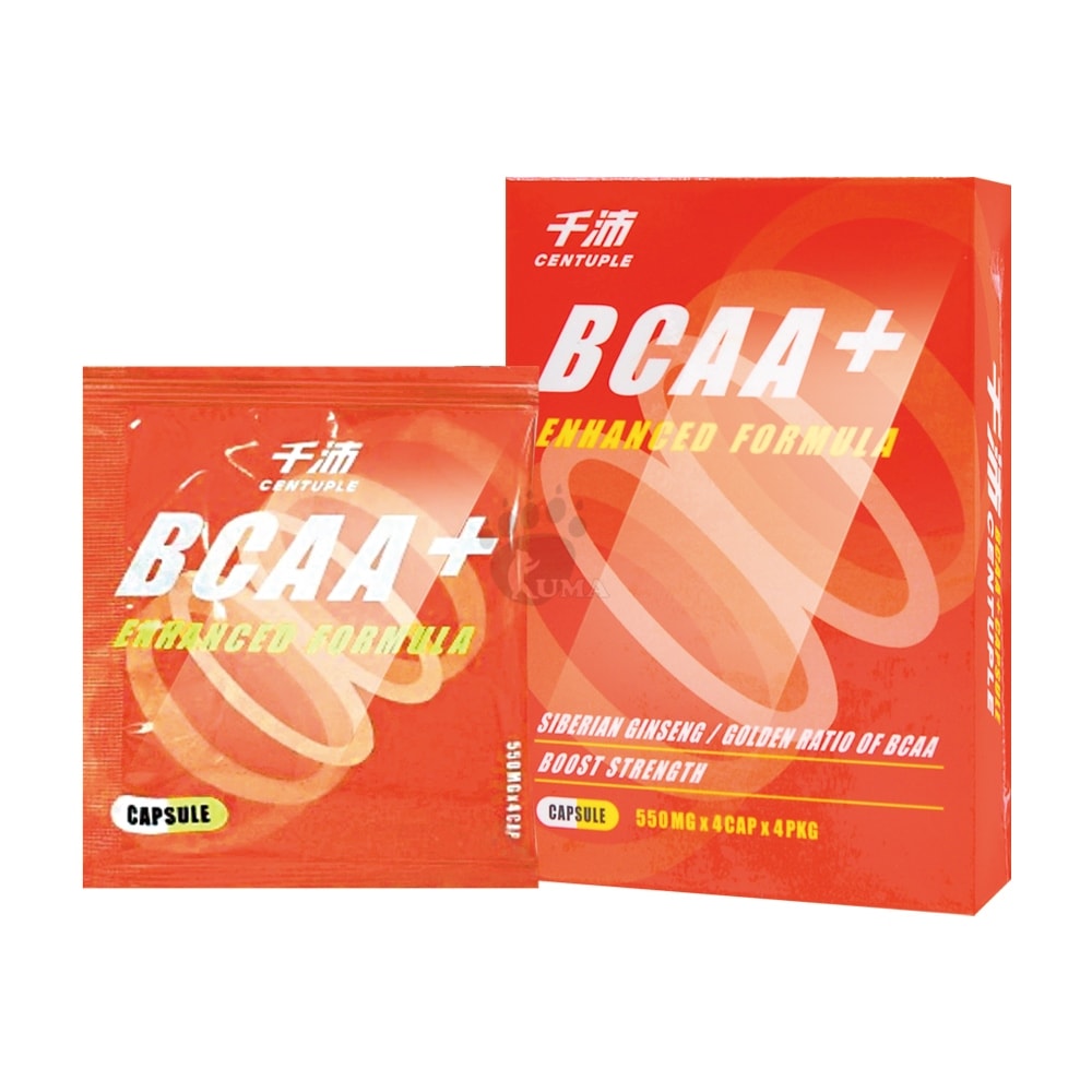 【CENTUPLE 千沛】BCAA+膠囊 16粒/6盒 (添加L-精胺酸、刺五加萃取物、L-麩醯胺酸)