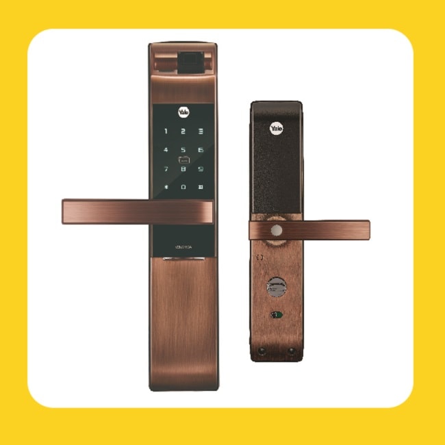 【Yale 耶魯】Yale 耶魯YDM-7116A 五合一電子鎖-玫瑰金附基本