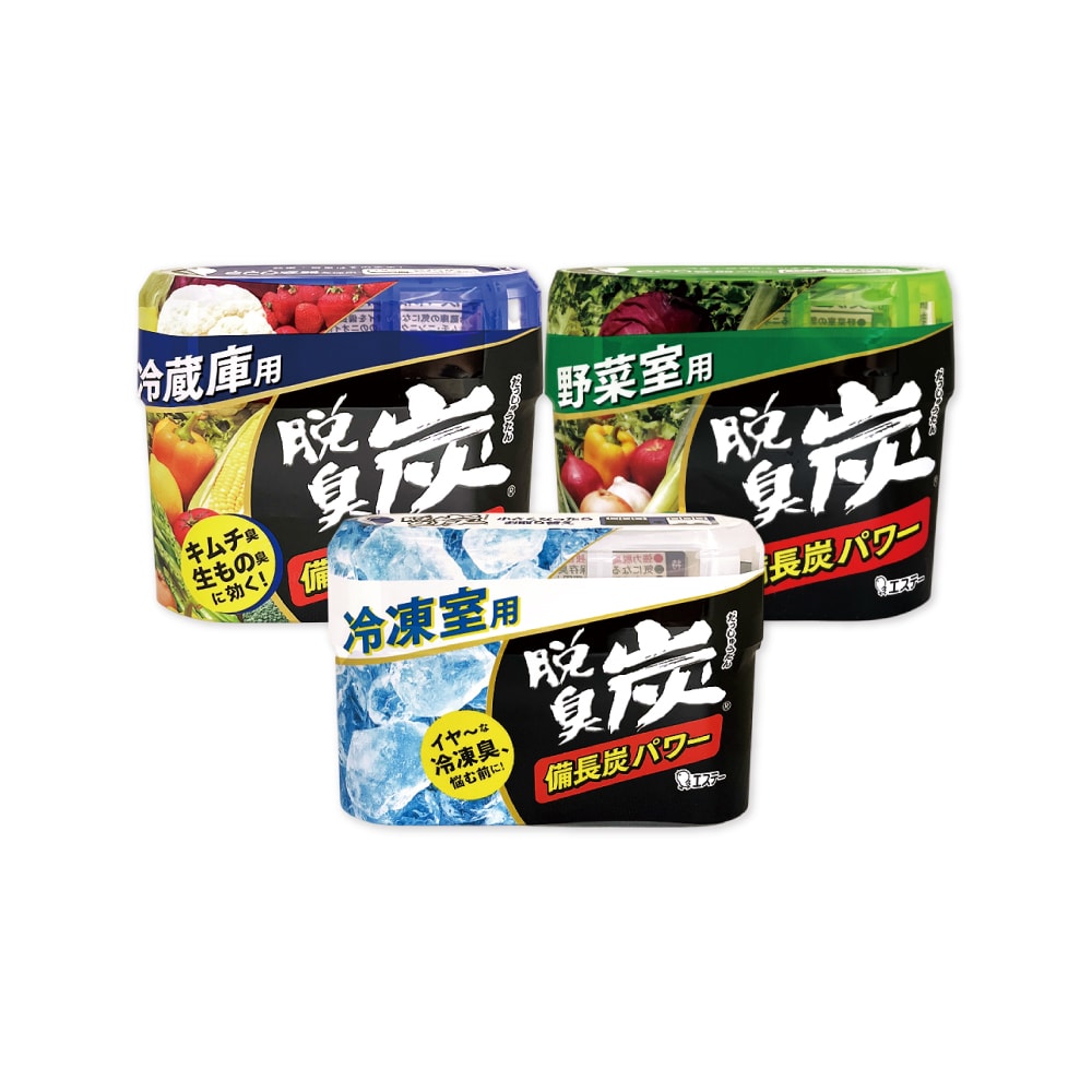 【ST 雞仔牌】脫臭炭強力消臭凝膠型備長炭冰箱薄型除臭劑1入/盒(冷藏室防串味除臭凍,蔬果室吸附異味淨味盒,活性炭冷凍庫長效去味劑)