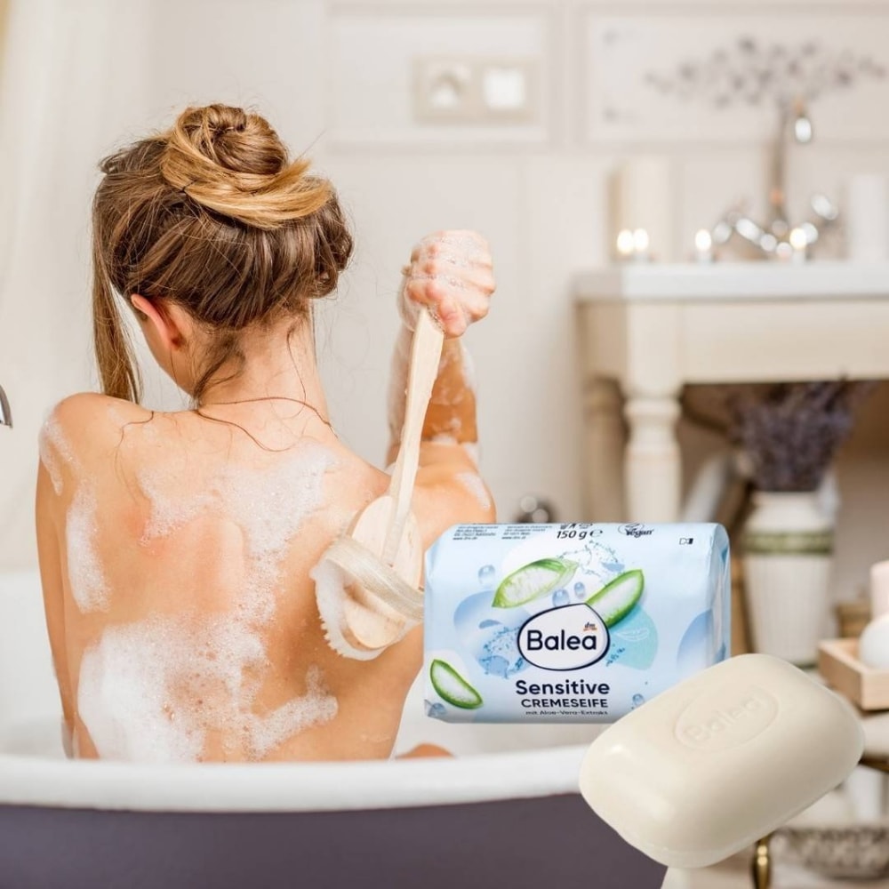 【Balea 芭樂雅】德國Balea蘆薈敏感潔膚皂(150g*6顆)