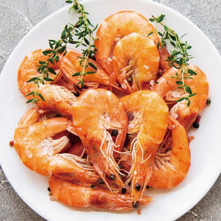 【勝崎生鮮】冷凍熟白蝦3盒組(250公克/1盒)