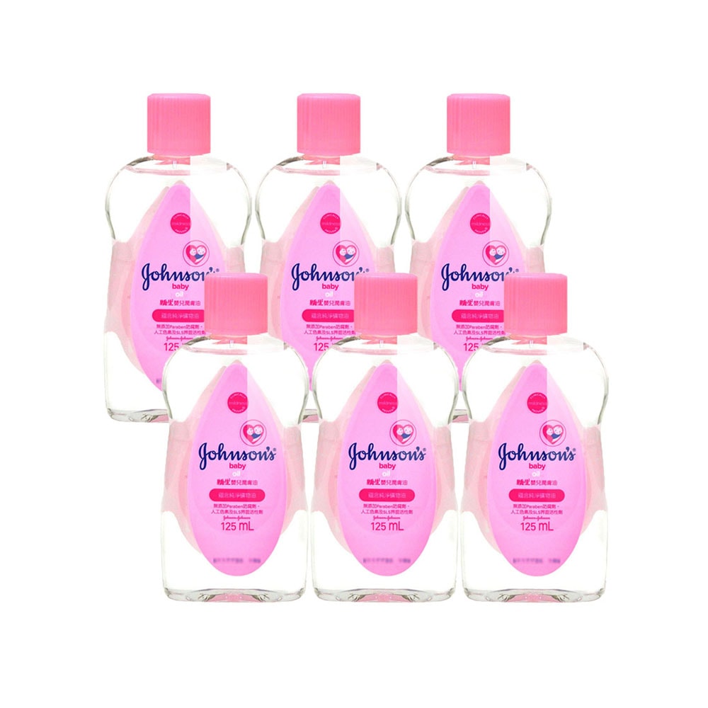 【Johnsons 嬌生】嬰兒潤膚油 125ml/6瓶