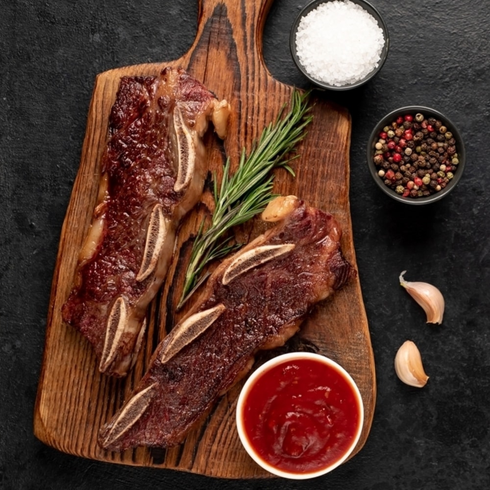 【好神】紐西蘭PS最高等級鮮切帶骨牛小排(100g/2片/包)5包