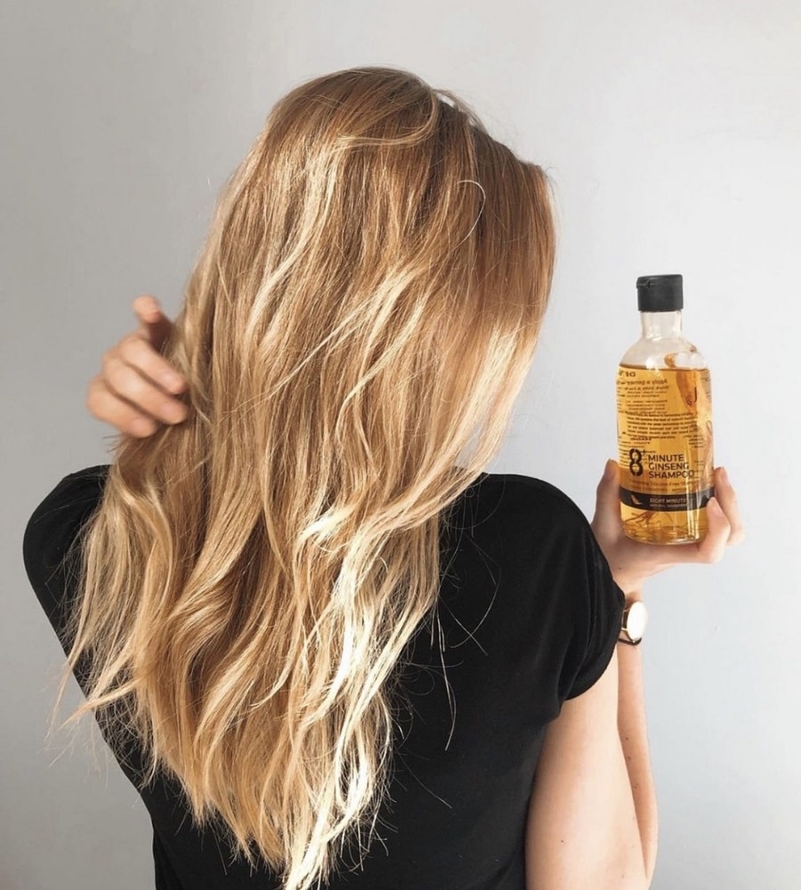 【JEMA ROSE】(2入組)紐西蘭 JEMA ROSE 8+Minute八分鐘 人蔘洗髮精400ml 附按壓頭