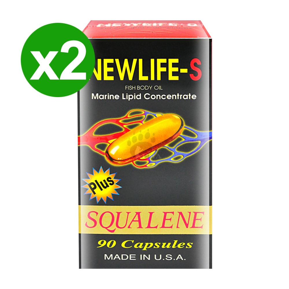 【藥聯生技】新生命-S深海魚油膠囊 90粒/2盒 (魚油、EPA、DHA、維他命E)