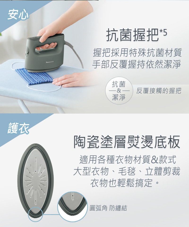 【Panasonic 國際牌】手持掛燙兩用電熨斗NI-FS780-C/H