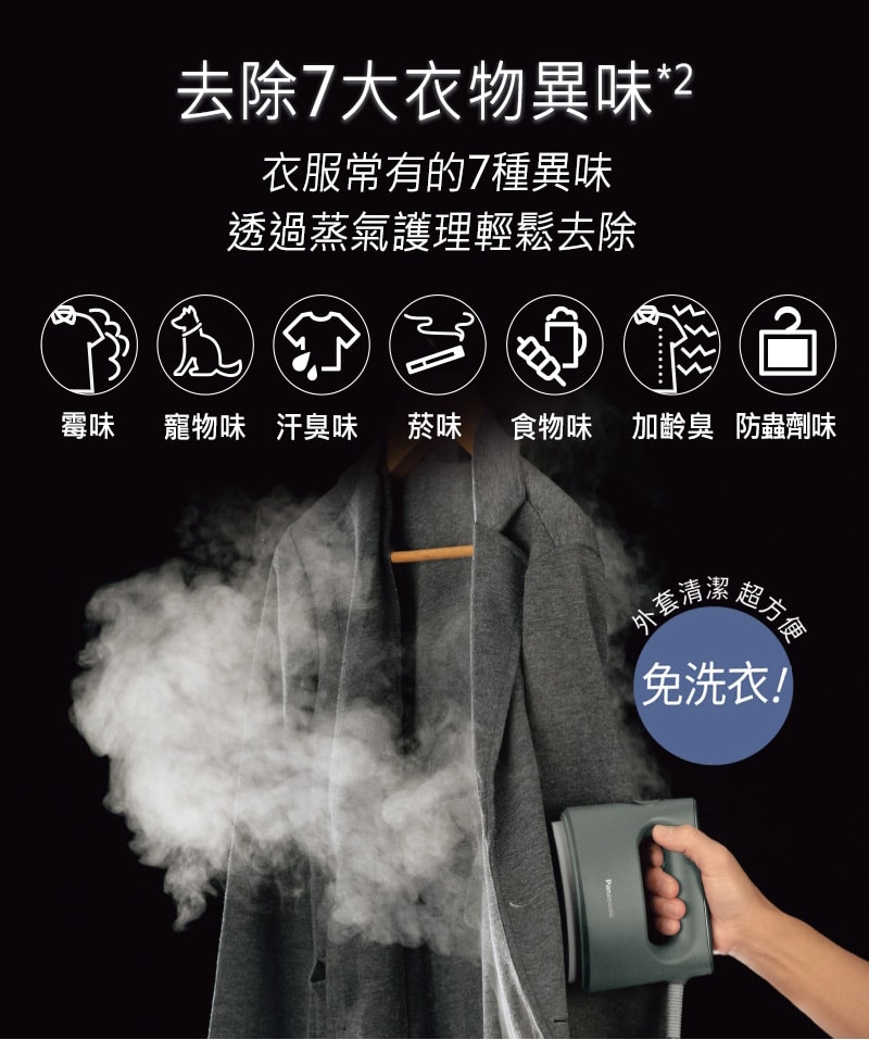 【Panasonic 國際牌】手持掛燙兩用電熨斗NI-FS780-C/H