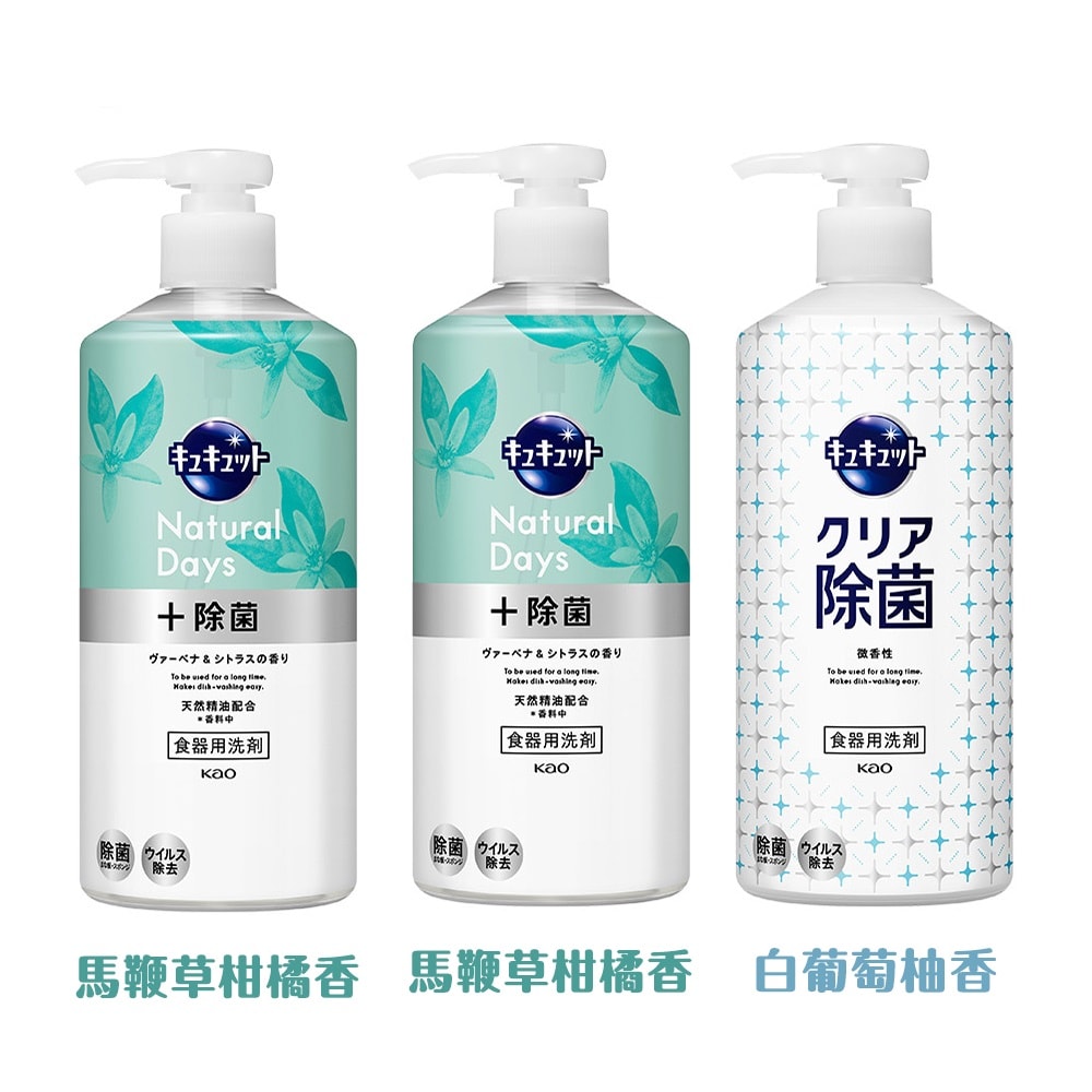 KAO 花王】【3入組】日本KAO花王按壓式抑菌洗碗精480ml - 鮮拾