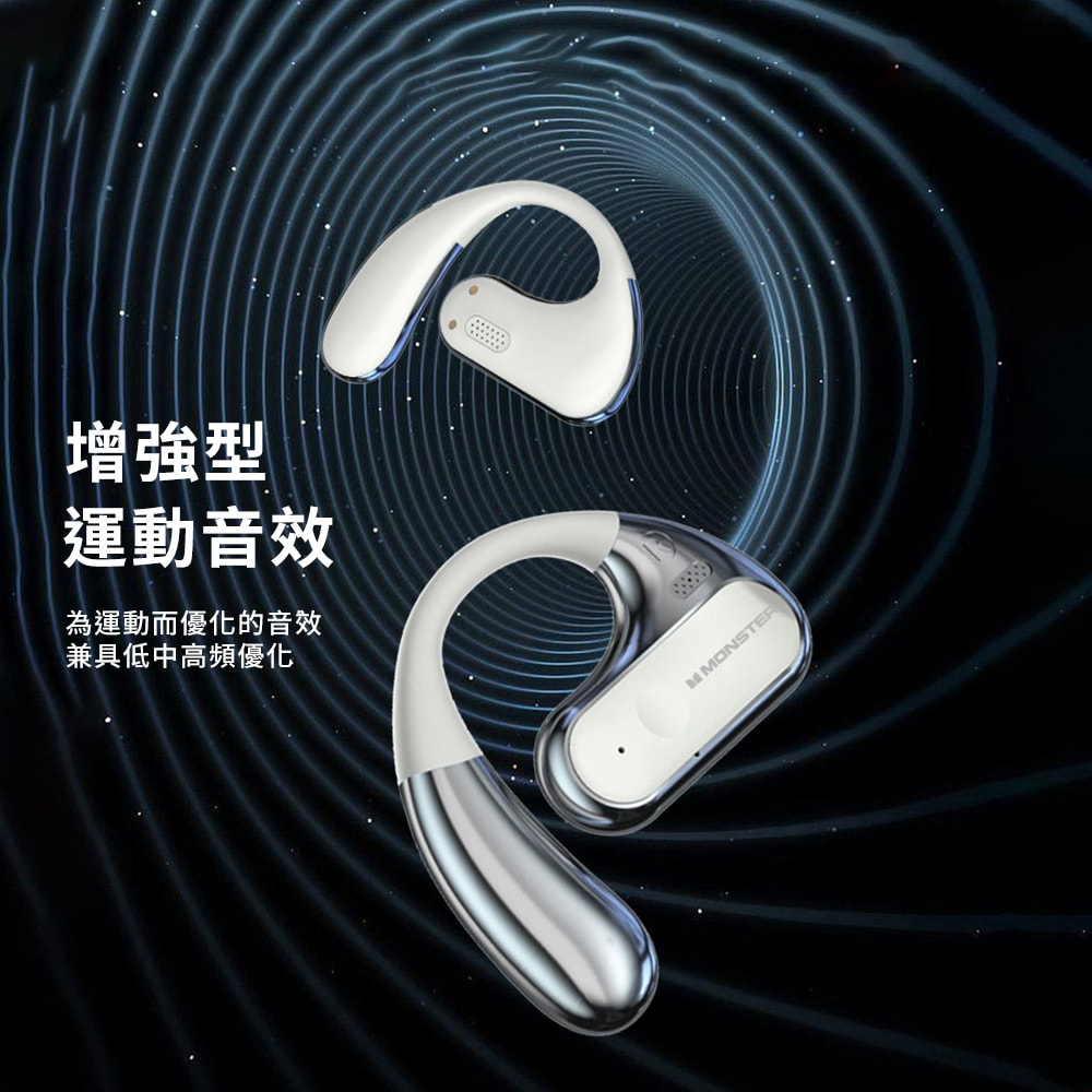 【MONSTER 魔聲】Open Ear AC320 OWS開放式 真無線藍牙耳機