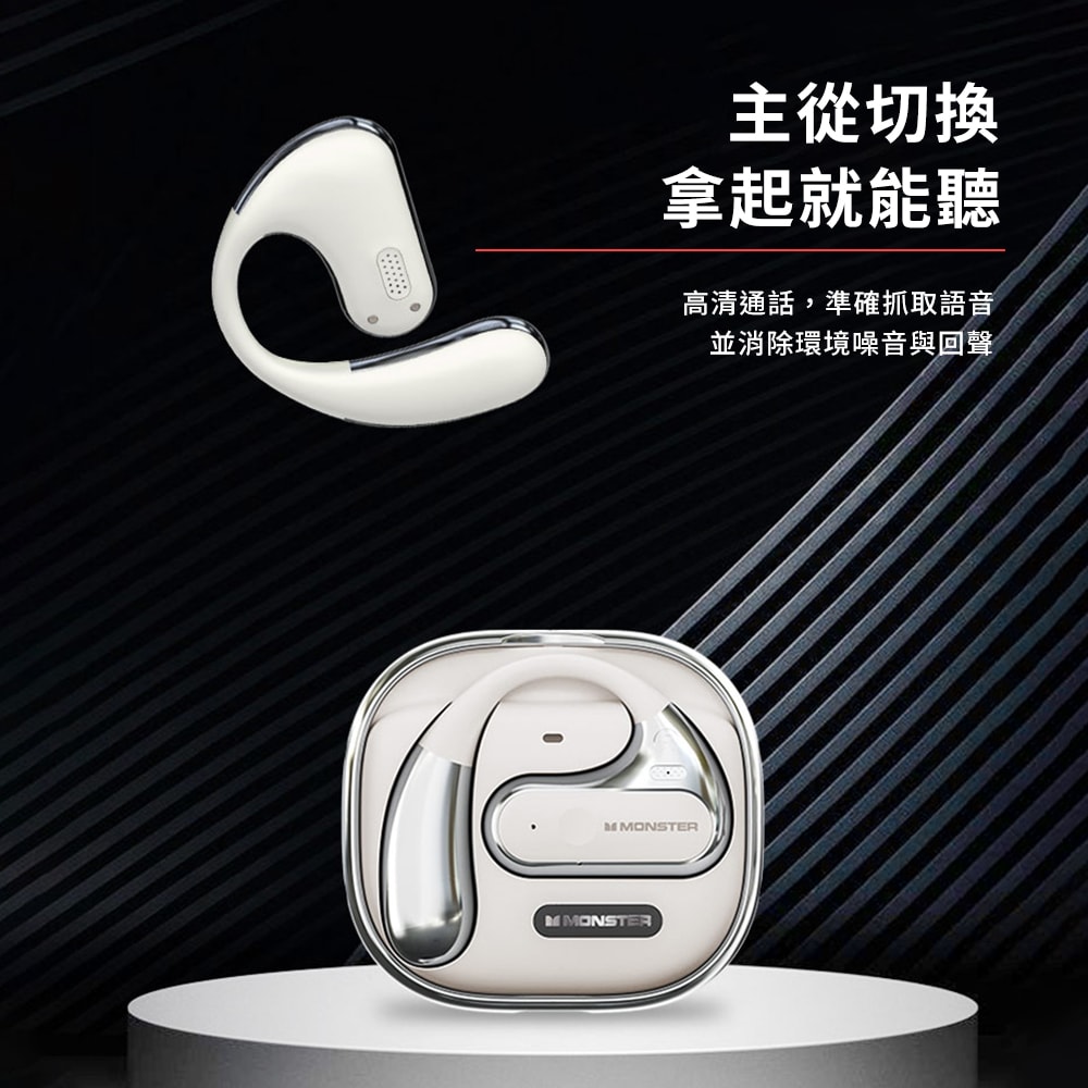 【MONSTER 魔聲】Open Ear AC320 OWS開放式 真無線藍牙耳機