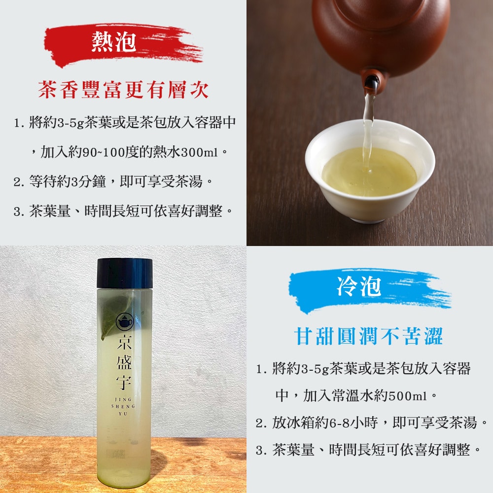【Jing Sheng Yu 京盛宇】旭日禮盒-雙罐茶葉｜梨山烏龍100g+蜜香貴妃100g(100%台灣茶葉/附提袋)