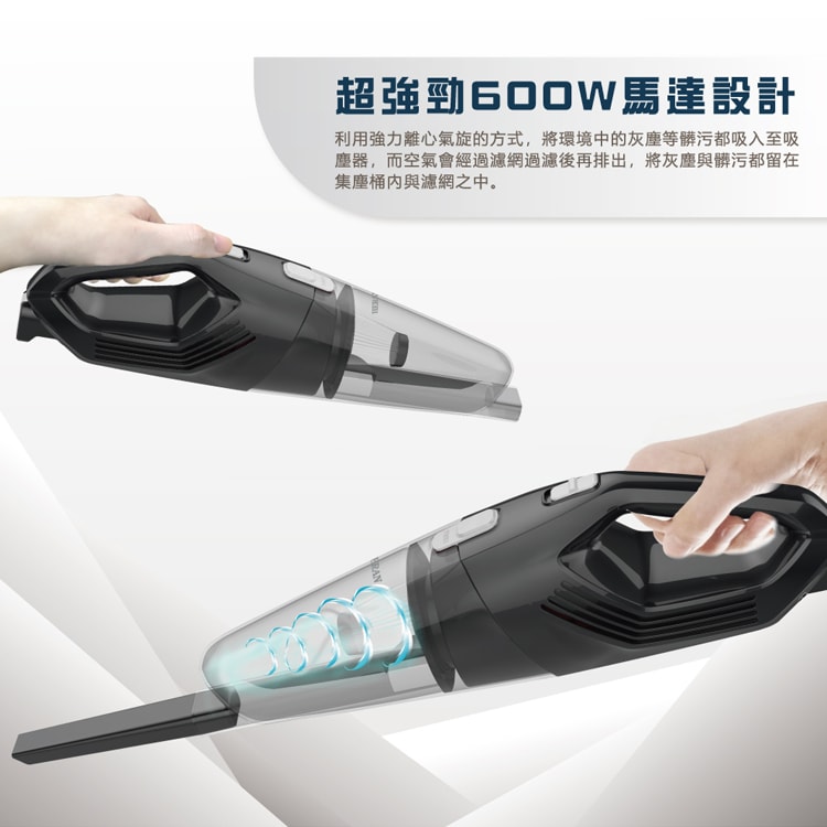 【HERAN 禾聯】3in1 手持/直立/天花板用 吸塵器 (HVC-60AB02B)