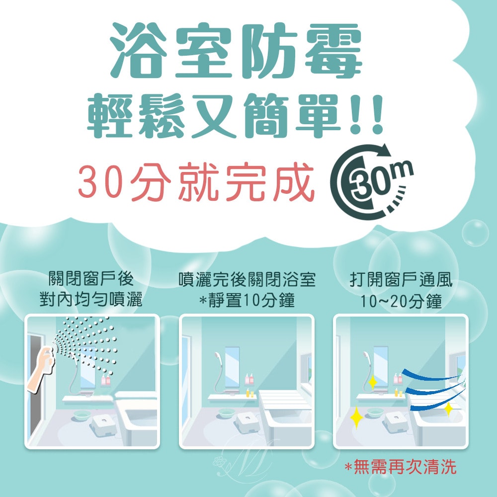 【KINCHO 日本金鳥】(任選2入組)日本原裝金鳥浴室防霉噴霧40mlx2入組(無香_薄荷_2款任選)