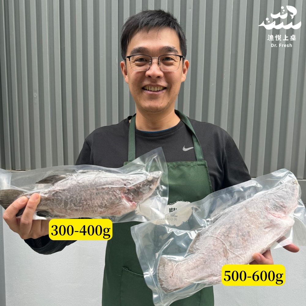 【漁悅上桌 Dr. Fresh】金目鱸魚條凍(400-500g)6入組(加贈-金目鱸魚下巴2入)