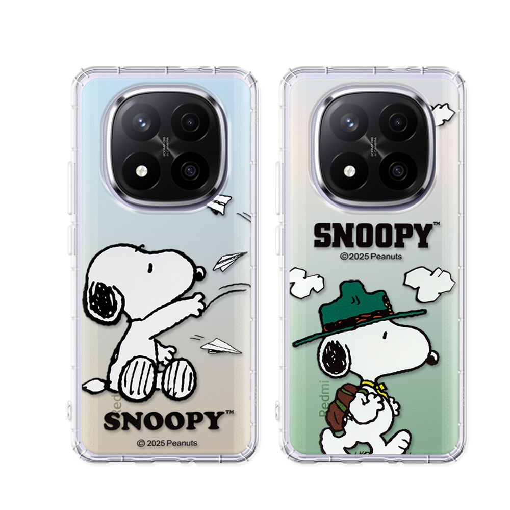 【SNOOPY 史努比】正版授權 紅米Redmi Note 14 Pro+ 5G 漸層彩繪空壓手機殼