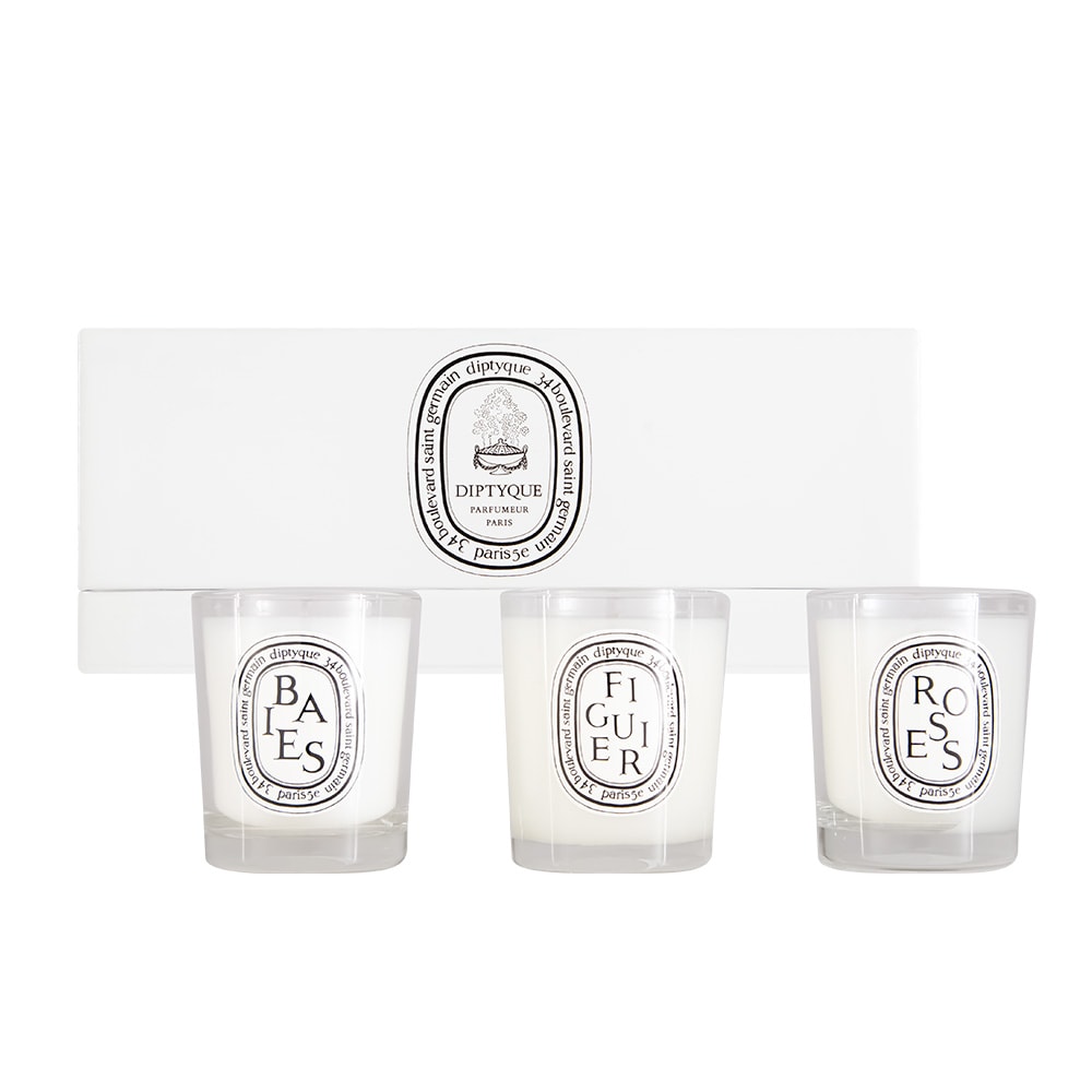 【Diptyque】迷你香氛蠟燭禮盒 70g 3入組 國際航空版