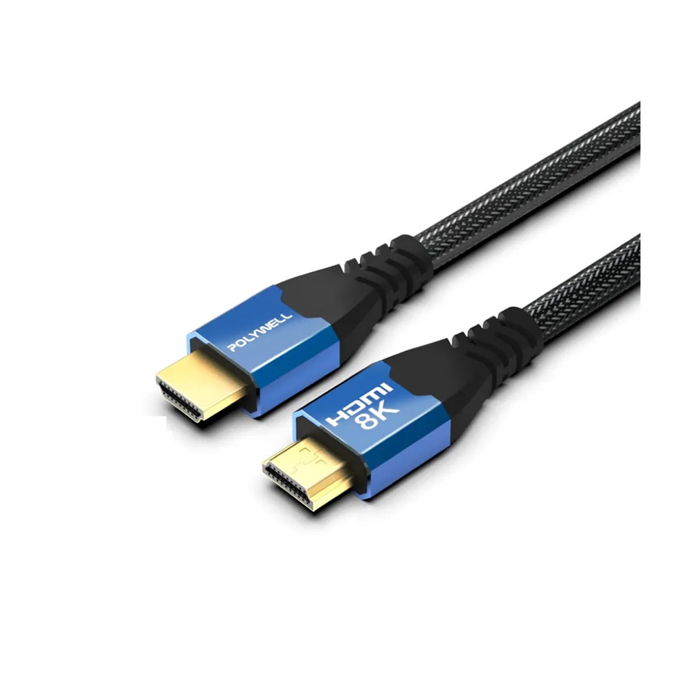 【POLYWELL寶利威爾】寶利威爾 POLYWELL HDMI線 2.1認證線 8K60Hz 4K160Hz 發燒線 2米 鋁合金編織線