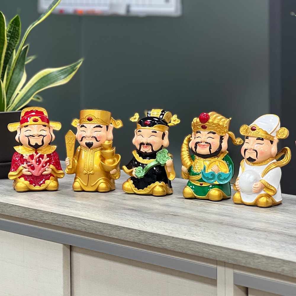 【吉晟嚴選】招財進寶五路財神組(共5尊)