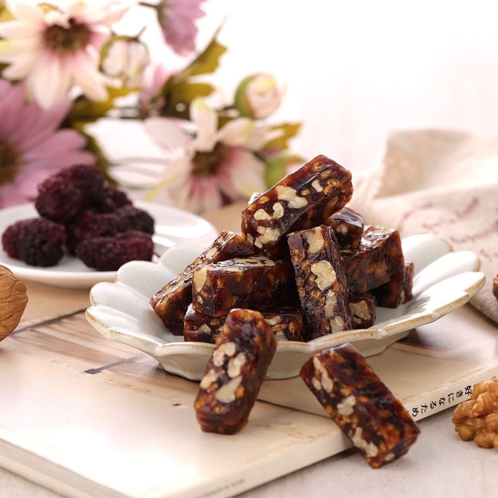 【櫻桃爺爺】桑葚核桃糕&包種茶核桃糕200gx2包(口味任選)