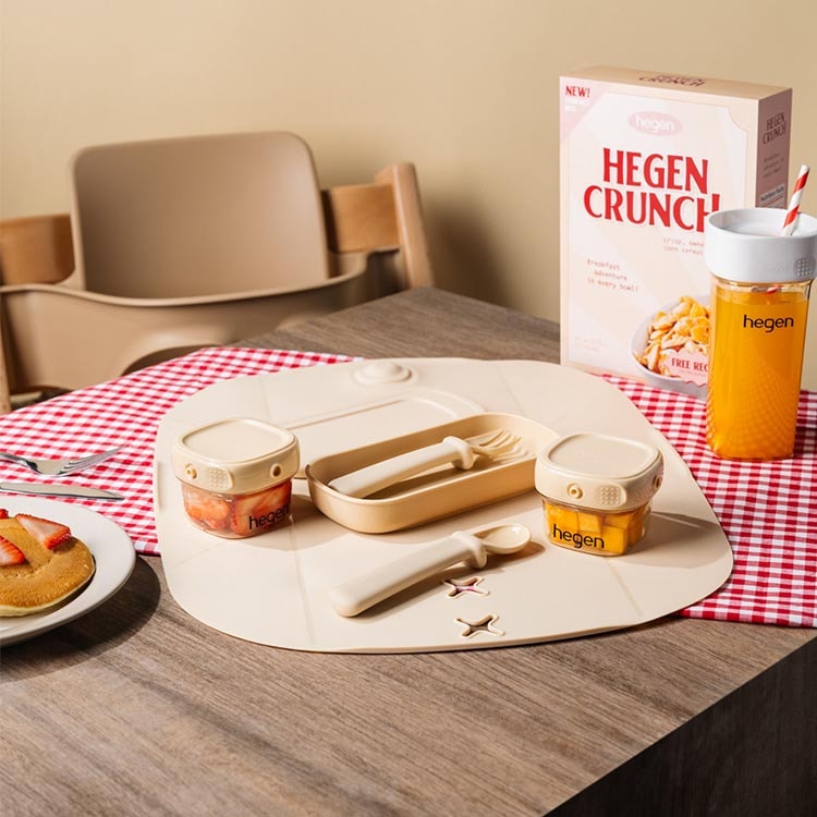 【hegen】成長餐桌兒童學習餐具|豪華組