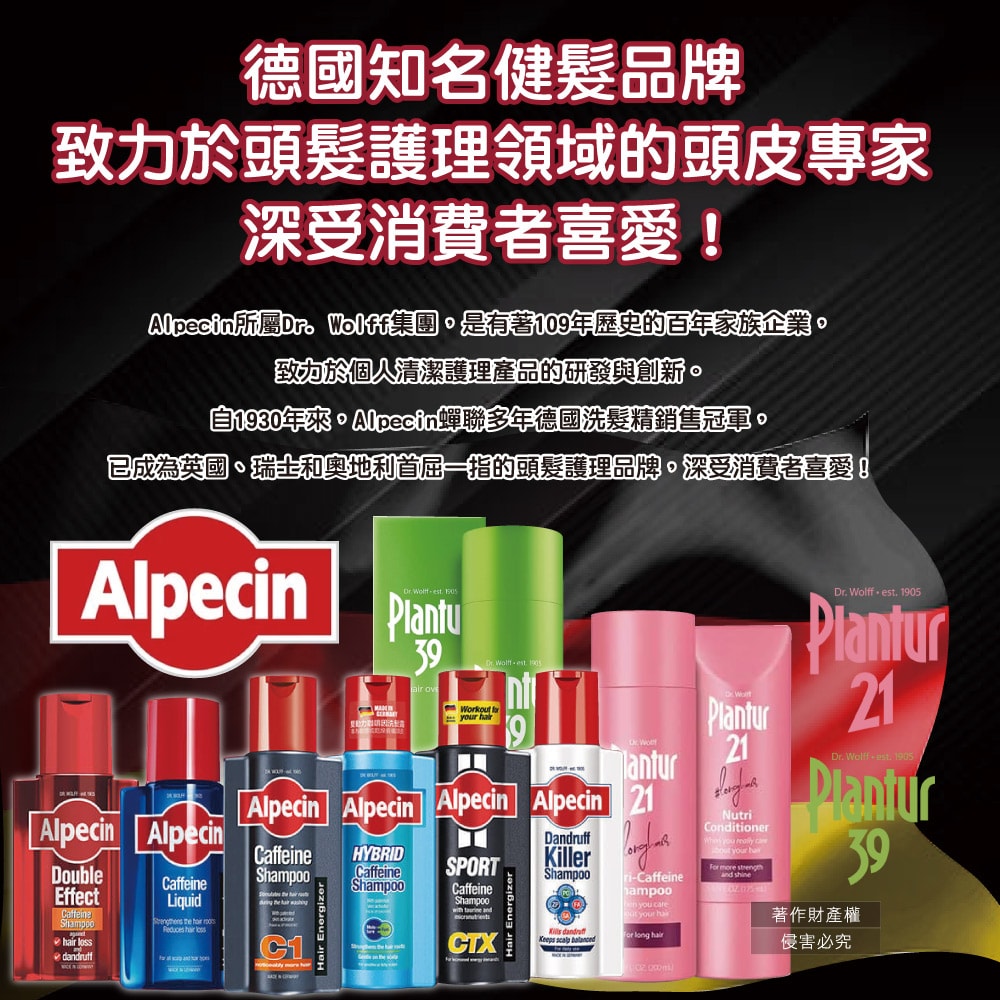 【Alpecin】強健髮根控油無矽靈咖啡因洗髮凝露250ml/瓶(運動護髮洗髮精,男士調理頭皮洗髮液,0%矽靈保濕滋潤洗頭髮水,油性髮質洗髮乳)