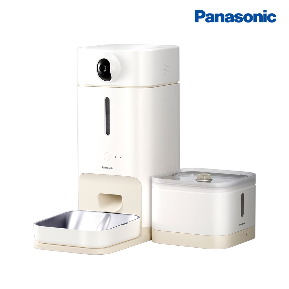 【Panasonic 國際牌】Panasonic 台灣製寵物智能複合式攝影飲水餵食機 CP-JNF04-W