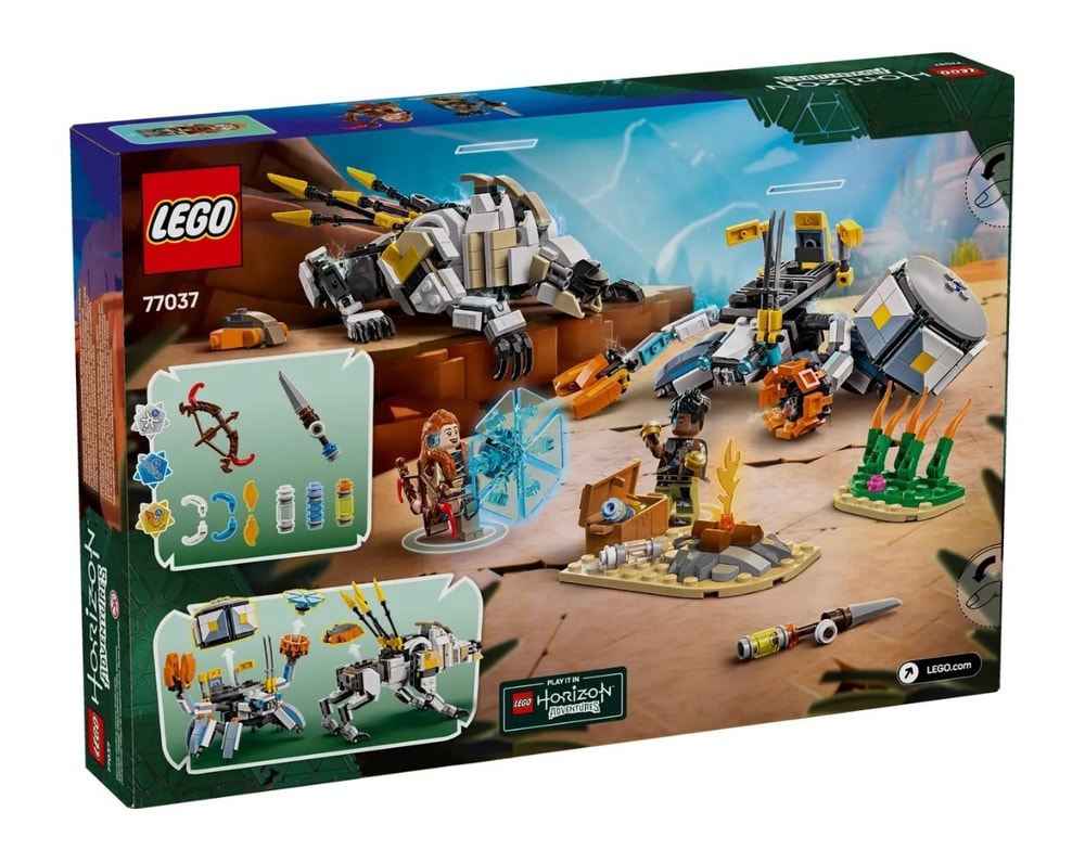 【LEGO 樂高】磚星球〡 77037 地平線系列 亞蘿伊和華爾大戰殼行者與鋸齒獸 Aloy & Varl vs. Shell-Walker & Sawtooth