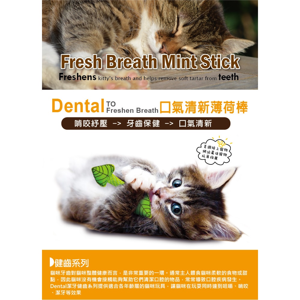 【Petstages】口氣清新薄荷棒 335 貓草玩具 寵物陪伴 抗憂鬱紓壓玩具