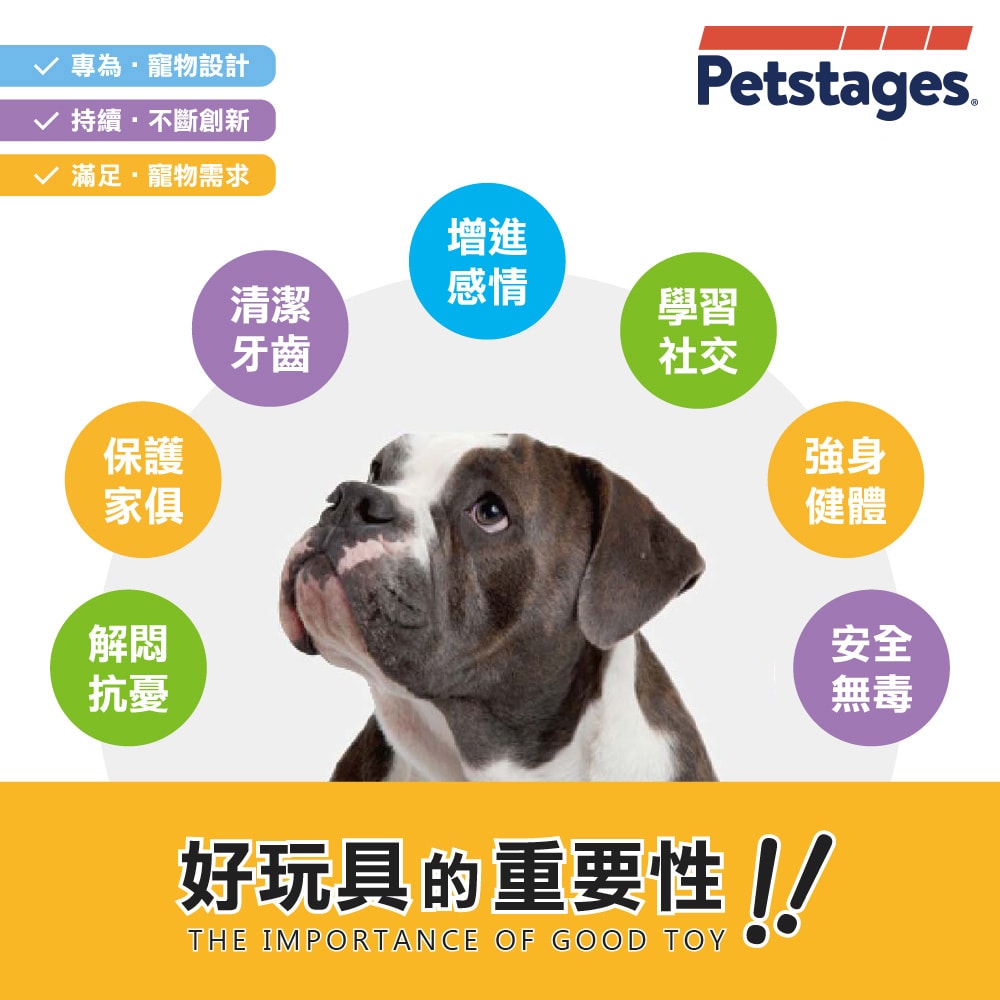 【Petstages】68610牛肝脈棒-M 狗玩具  寵物 磨牙 潔齒 啃咬 耐咬 防水 狗玩具 安全
