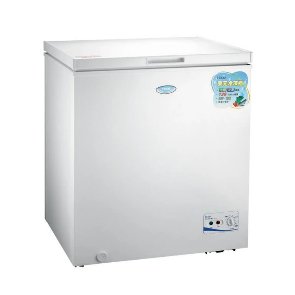 【TECO 東元】148公升上掀式臥式定頻冷凍櫃 RL1482W