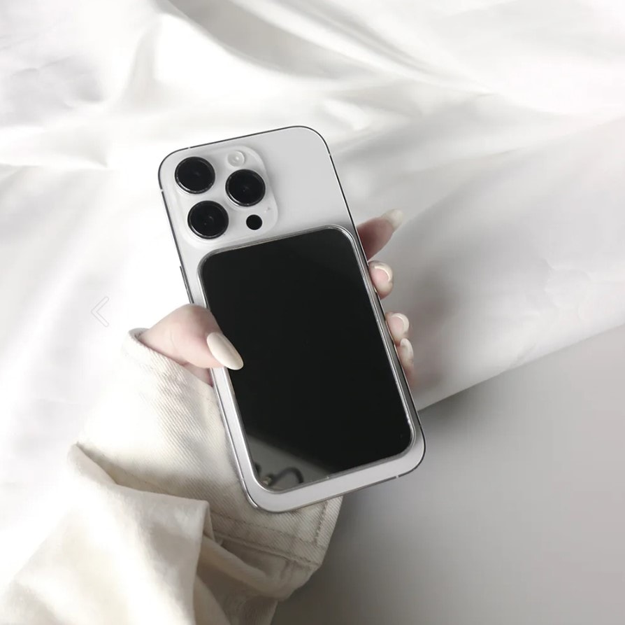 【OMNIA】OMIA  MagSafe多功能強磁吸鏡 - 方形銀色