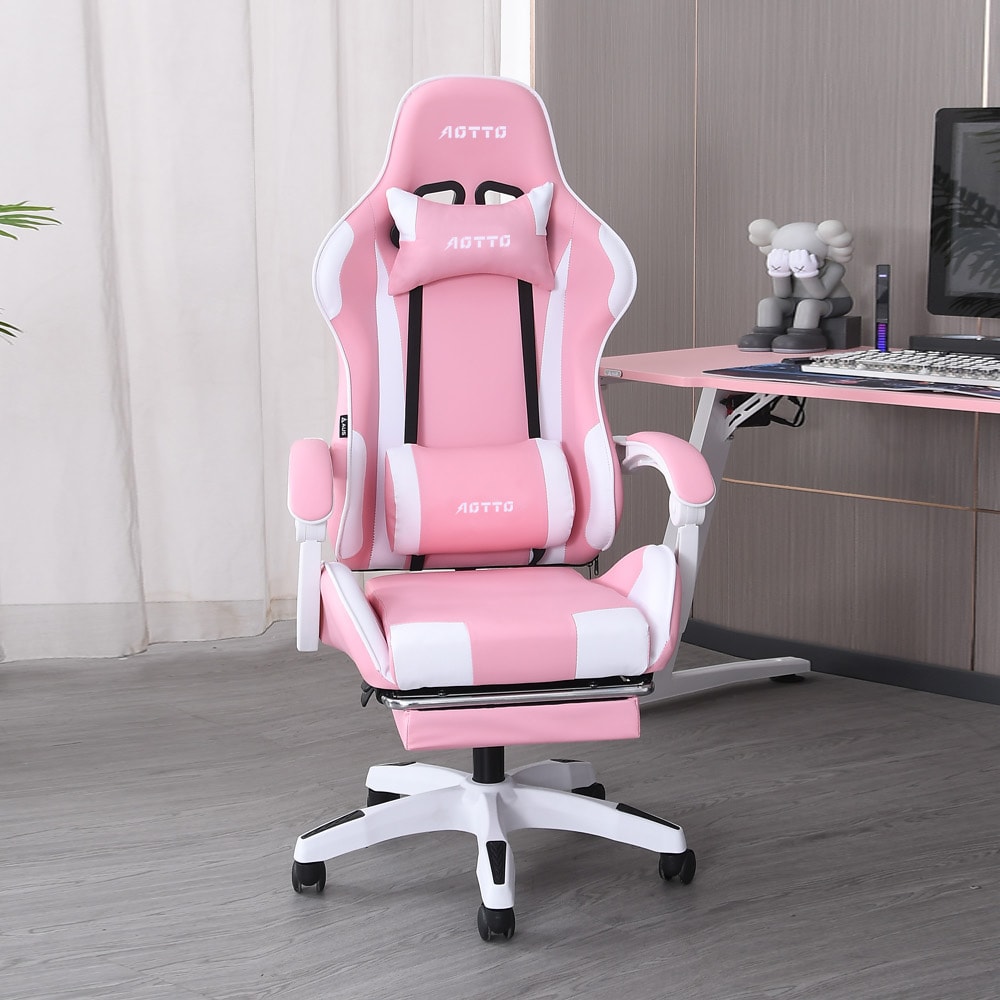 【AOTTO】自由調節升降可後躺擱腳電競椅 (電競椅 沙發椅 電腦椅 辦公椅 工作椅)