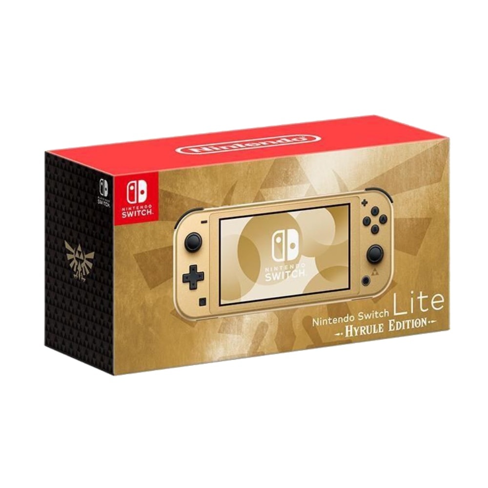 【Nintendo 任天堂】Switch Lite 特別版主機 海拉魯版 台灣公司貨+原廠防撞包lite(白)