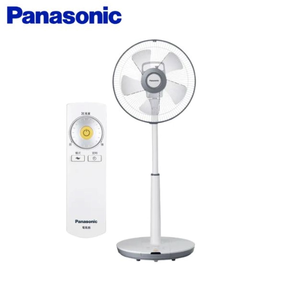 【Panasonic 國際牌】12吋五片扇葉ECO智能溫控微電腦DC立扇(附遙控器)F-S12DMD