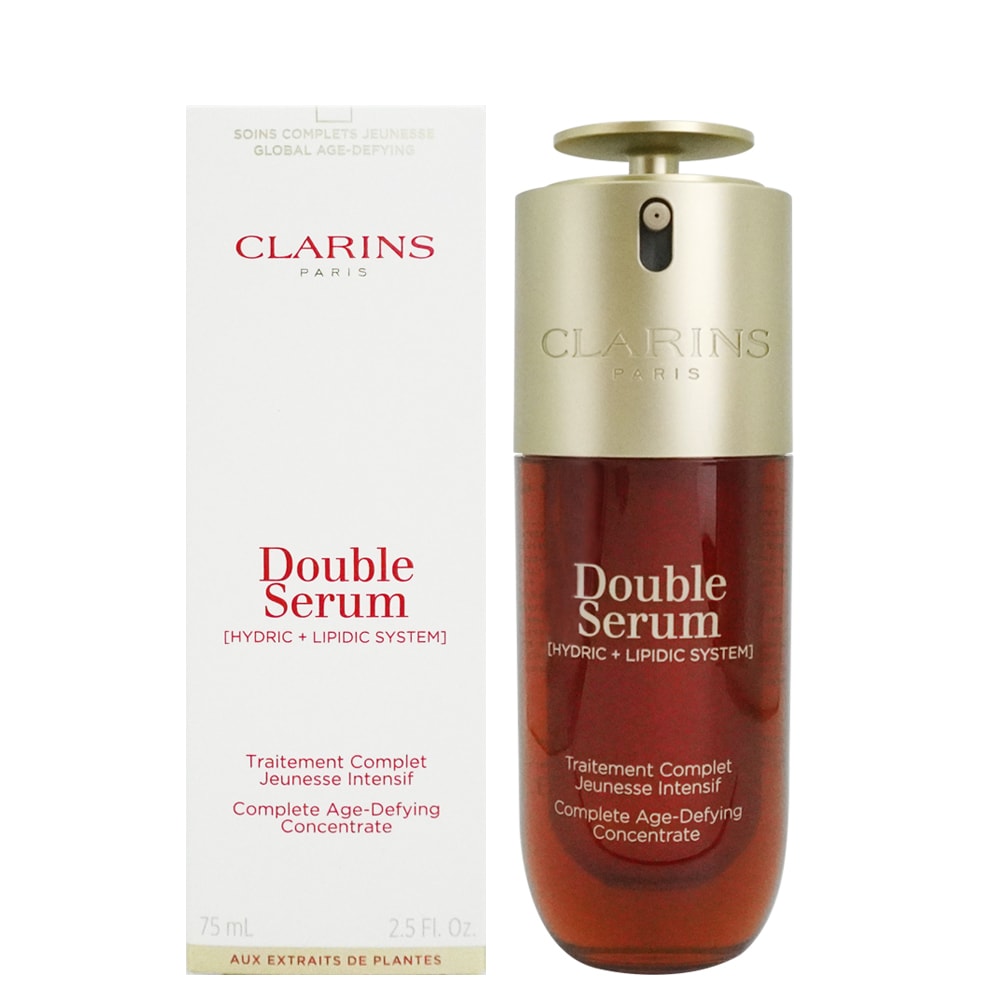 【CLARINS 克蘭詩】黃金雙萃精華(75ml)[新版]